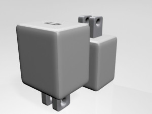 usb-c power adapter 01 3D Model