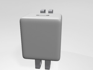 usb-c power adapter 01 3D Model