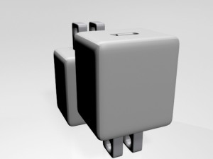 usb-c power adapter 01 3D Model