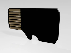 Micro sd card 01 3D Model