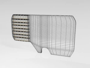 Micro sd card 01 3D Model