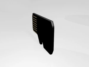 Micro sd card 01 3D Model