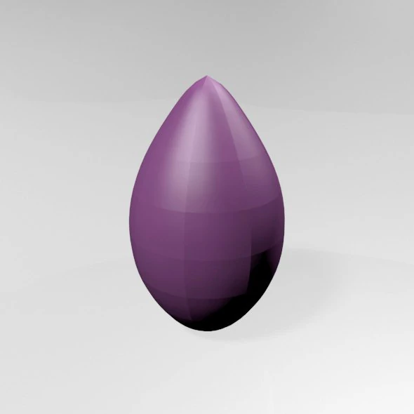 Makeup sponge 01 3D Model .c4d .max .obj .3ds .fbx .stl .blend 