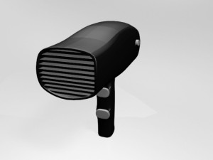 hair dryer 01 3D Model