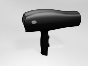 hair dryer 01 3D Model