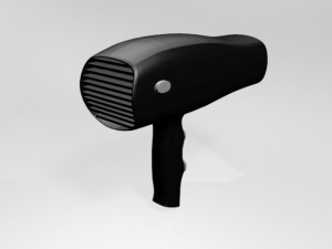 hair dryer 01 3D Model