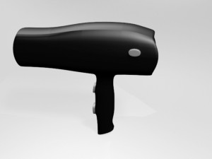 hair dryer 01 3D Model
