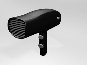 hair dryer 01 3D Model