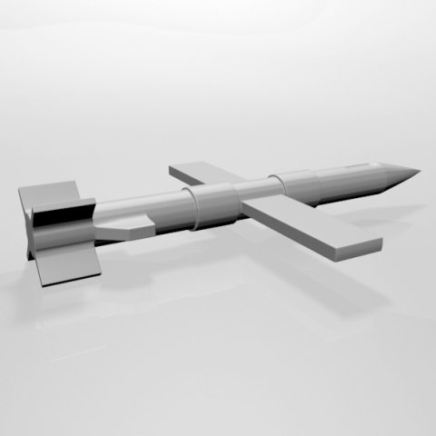 missile 01 3Dモデル .c4d .max .obj .3ds .fbx .stl .blend 