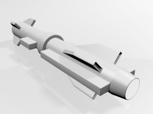 missile 02 Modello 3D