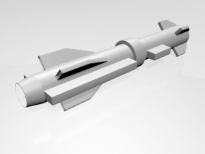missile 02 Modello 3D