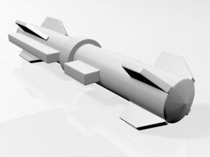 missile 02 Modello 3D