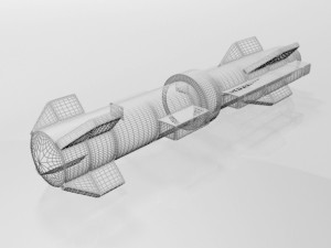 missile 02 Modello 3D
