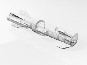 missile 02 Modello 3D