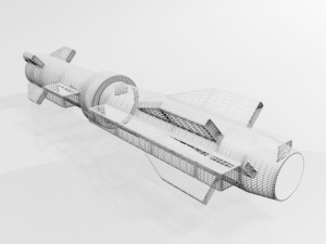 missile 02 Modello 3D