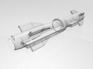 missile 02 Modello 3D