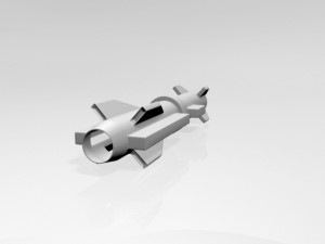 missile 02 Modello 3D