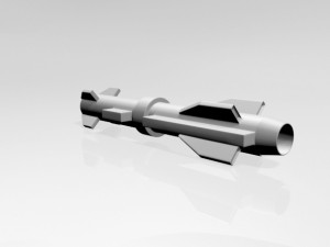 missile 02 Modello 3D