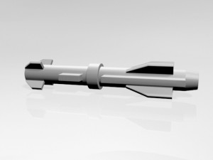 missile 02 Modello 3D