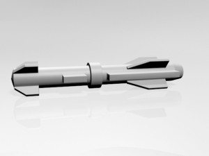 missile 02 Modello 3D