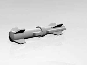 missile 02 Modello 3D