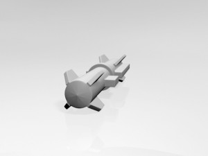 missile 02 Modello 3D