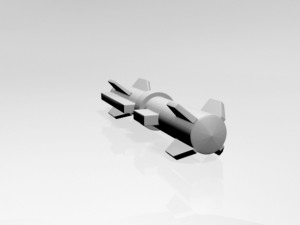 missile 02 Modello 3D