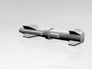 missile 02 Modello 3D