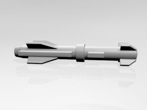 missile 02 Modello 3D