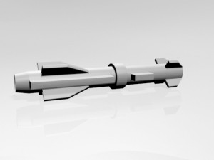 missile 02 Modello 3D