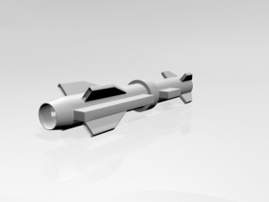 missile 02 Modello 3D