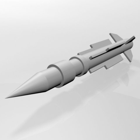 missile 07 3D मॉडल .c4d .max .obj .3ds .fbx .stl .blend 