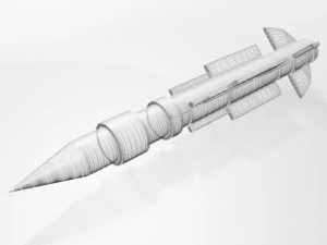미사일 07 3D 모델