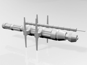 Space station 01 3D मॉडल
