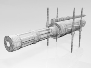 Space station 01 3D मॉडल