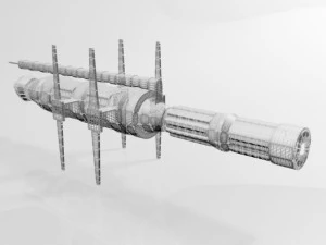 Space station 01 3D Model