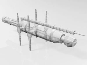Space station 01 3D Model