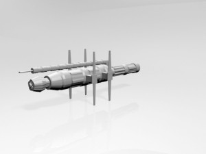 Space station 01 3D मॉडल