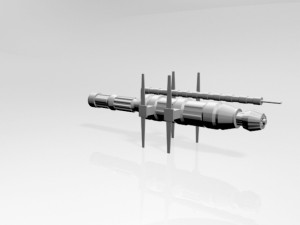 Space station 01 3D मॉडल