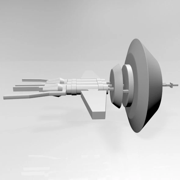 우주 수송 01 3D 모델 .c4d .max .obj .3ds .fbx .stl .blend 