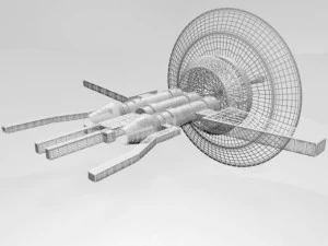 우주 수송 01 3D 모델