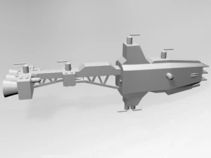 スペースクルーザー01 3Dモデル