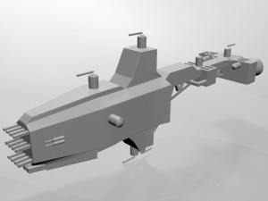 space cruiser 01 Model 3D