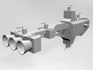 space cruiser 01 Model 3D