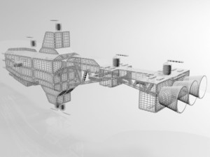 space cruiser 01 Model 3D