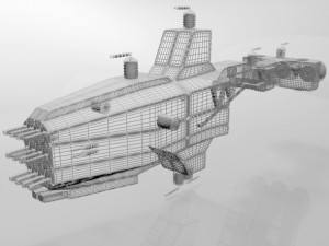 space cruiser 01 Model 3D
