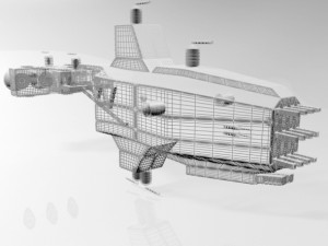 space cruiser 01 Model 3D