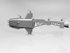 Space cruiser 01 3D Model