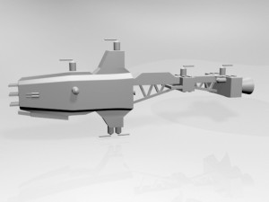 space cruiser 01 Model 3D