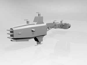space cruiser 01 Model 3D